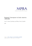 Regional Convergence in Latin America: 1980-2000