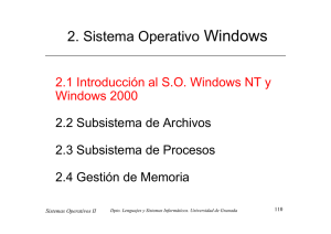 2. Sistema Operativo Windows - Departamento de Lenguajes y