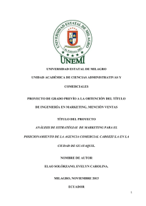 Análisis de estrategias de marketing para el posicionamiento de la