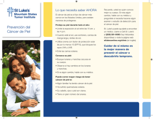 Prevenci&oacute;n del C&aacute;ncer de Piel