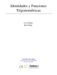 Identidades y Funciones Trigonométricas