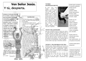 Ven Señor Jesús.
