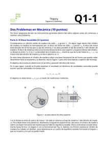 IPhO 2016 - Theory - Two Problems in Mechanics