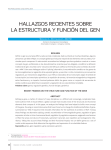 hallazgos recientes sobre la estructura y función del gen