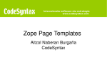 Zope Page Templates