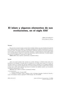 El islam y algunos elementos de sus evoluciones, en el siglo XXI