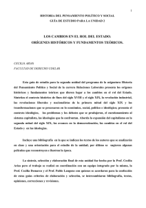 Guía de estudio Historia del Pensamiento unidad 2, C. Arias