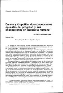 Darwin y Kropotkin: dos concepciones opuestas del