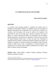 la violencia en el no nacido