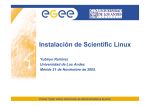 Instalación de Scientific Linux