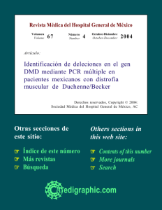 Identificación de deleciones en el gen DMD mediante