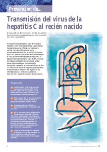 Transmisión del virus de la hepatitis C al recién nacido