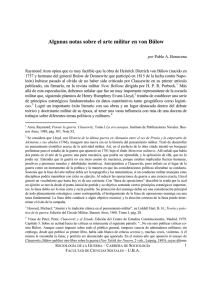 Algunos notas sobre el arte militar en von B&uuml;low