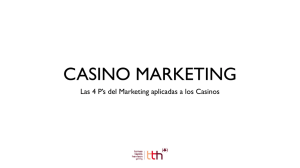 Las 4 P`s del Marketing aplicadas a los Casinos