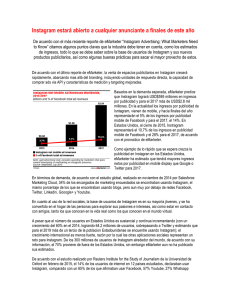 Instagram estará abierto a cualquier anunciante a