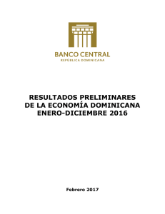 resultados preliminares de la economía dominicana enero