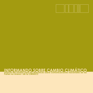 Informando sobre el cambio climático .Manual del usuario para las