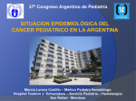 Situación epidemiológica del cáncer pediátrico en la Argentina