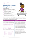 Bridges in Mathematics Grade 4 Family Overview: Unit 6 (Spanish)