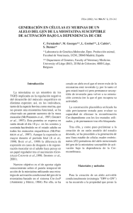 GENERACIÓN EN CÉLULAS ES MURINAS DE UN ALELO DEL