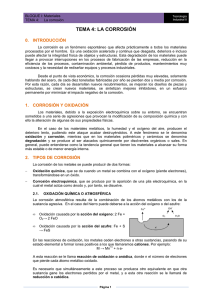 La corrosión - tecnosefarad