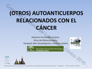 Otros autoanticuerpos relacionados con el c&aacute;ncer.