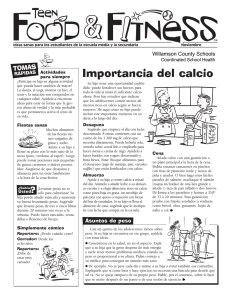 Importancia del calcio - Williamson County Schools