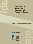 Venezuela y la agenda de seguridad del presidente Obama