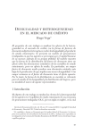 Hugo Vega* desiGualdad y heteRoGeneidad en el meRcado de