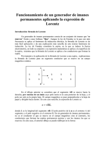 Fem inducida en un generador de imanes permanentes