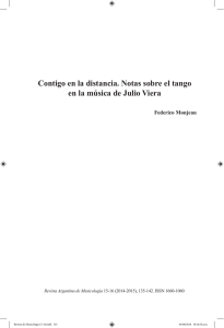 Contigo en la distancia. Notas sobre el tango en la música de Julio