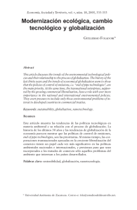 Modernización ecológica, cambio tecnológico y globalización