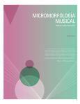 MICROMORFOLOGÍA MUSICAL - Publicaciones