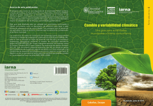 Cambio y variabilidad climática. Una guía para autoridades
