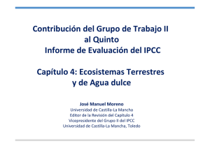 Ecosistemas Terrestres y de Agua Dulce- J.M. Moreno