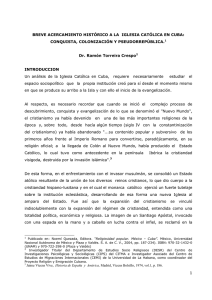 Breve acercamiento histórico a la Iglesia Católica en Cuba