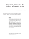 La dimensión ambiental en el PIB y políticas ambientales en México
