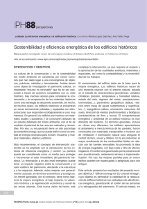 Sostenibilidad y eficiencia energética de los edificios históricos