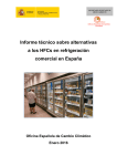 Informe técnico sobre alternativas a los HFCs en