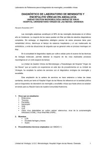 Diagnóstico de laboratorio de meningitis y encefalitis