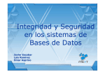 Integridad y Seguridad en los sistemas de Bases de Datos