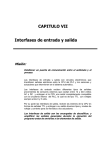 CAPITULO VII Interfases de entrada y salida - fc