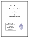 Manual para la Formación en la Fe de Adultos Y