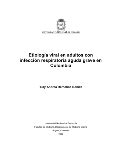 Etiología viral en adultos con infección respiratoria aguda grave en
