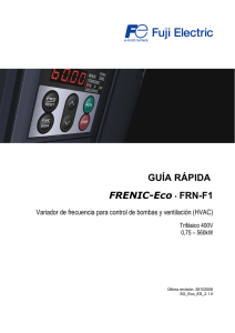 GUÍA RÁPIDA FRENIC-Eco . FRN-F1