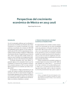 Perspectivas del crecimiento econ&oacute;mico de M&eacute;xico en