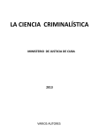 LA CIENCIA CRIMINALÍSTICA