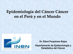 epidemiologia - Instituto Nacional de Enfermedades Neoplásicas