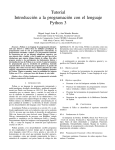 Tutorial Introducci´on a la programaci´on con el lenguaje Python 3