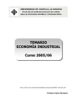 TEMA 1. Introducción a la Economía Industrial